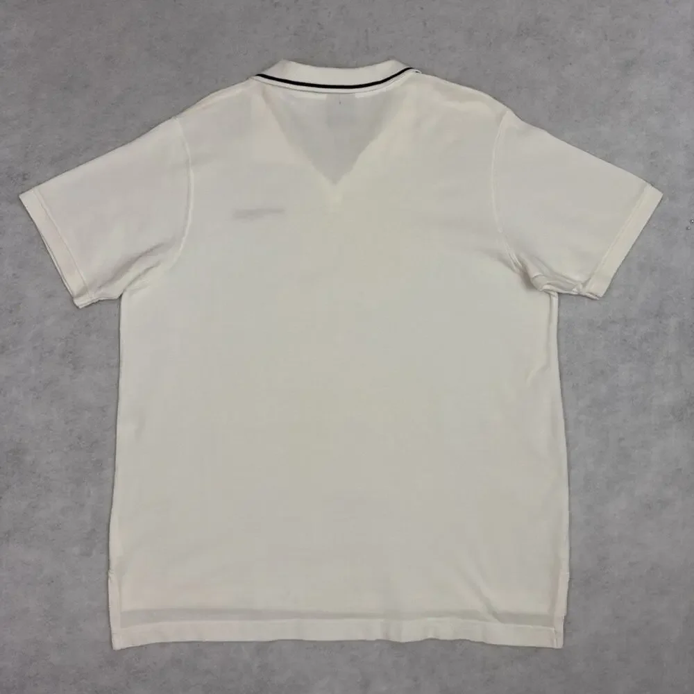 Polo Jeans Co By Ralph Lauren Polo Shirt Mens XL Cream Cotton Vintage Logo